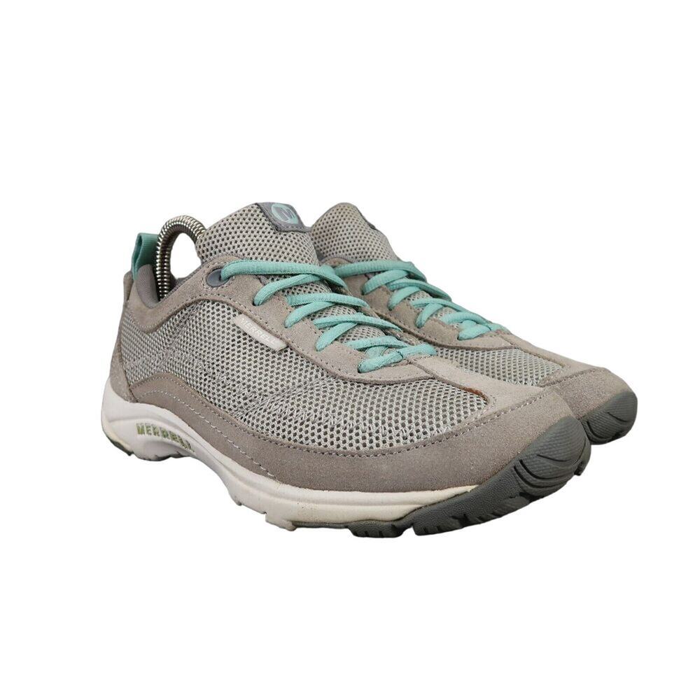 Merrell Shoes Womens 6 Athletic Trainers Walking Active Comfort Casual Grey Blue